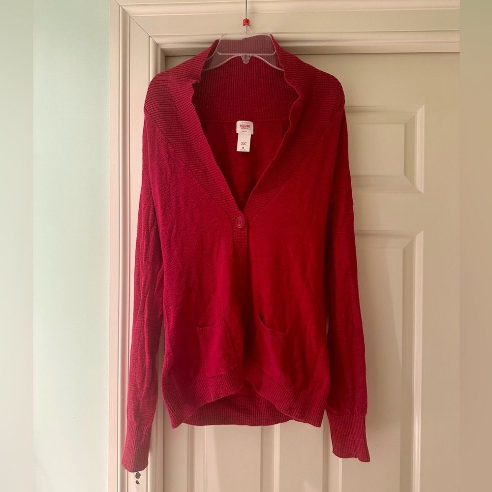 Mossimo Supply Co. Women's Deep Red Cardigan - Picture 5 of 7
